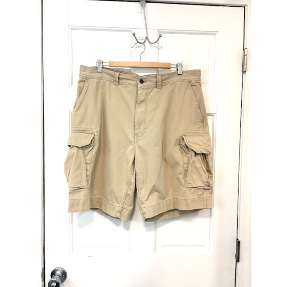 POLO‎ Ralph Lauren Cargo Shorts Men's Sz 38 Tan Khaki Classic Chino 10" Inseam